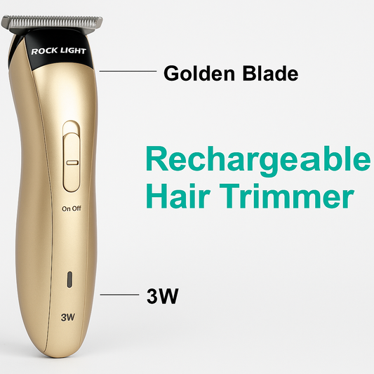 Rock Light RL-TM9072 Hair Trimmer - Golden Blade, 1000mAh
